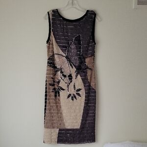 Frank Lyman Women's Layered Butterfly Dress- Size 8